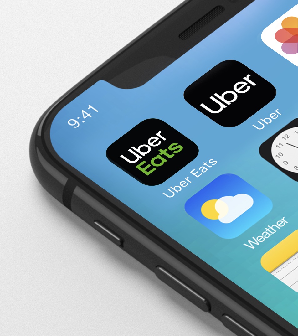 Uber and Uber Eats on Phone