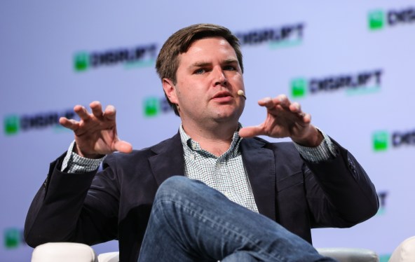 J.D. Vance onstage at Disrupt