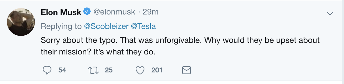 elon musk twitter sec typo tweet