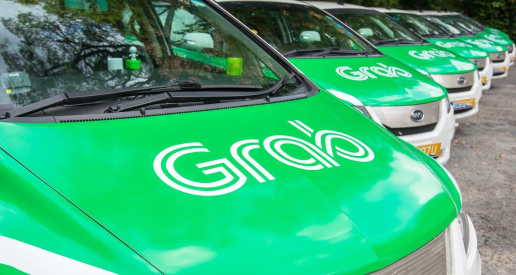 Line of Grab delivery vans