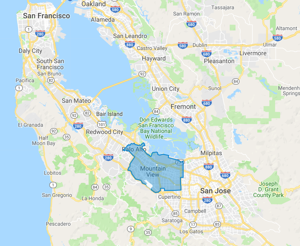 waymo driverless map
