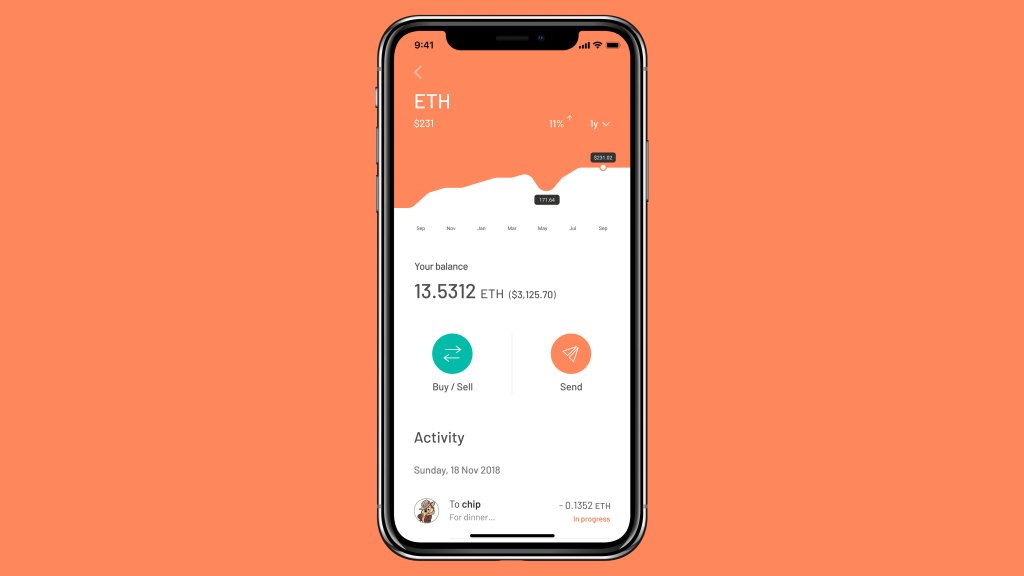 Argent example screen on iPhone