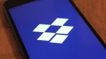 Dropbox logo on smartphone