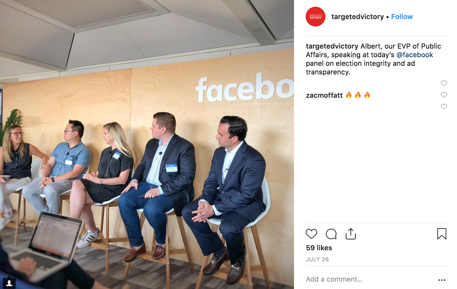 Facebook panel