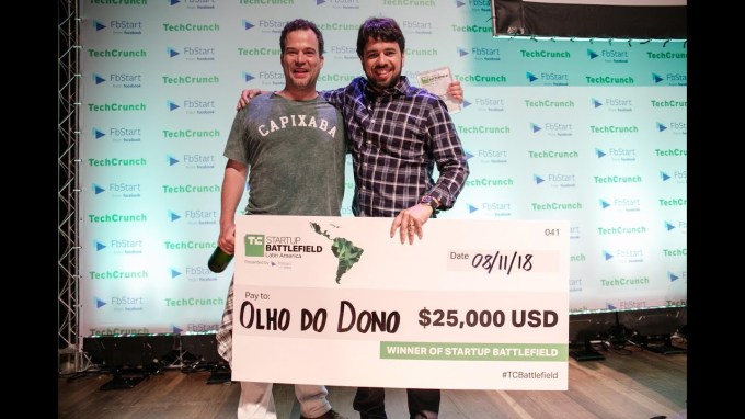 Olho Do Dono – Winner of Startup Battlefield Latin America 2018