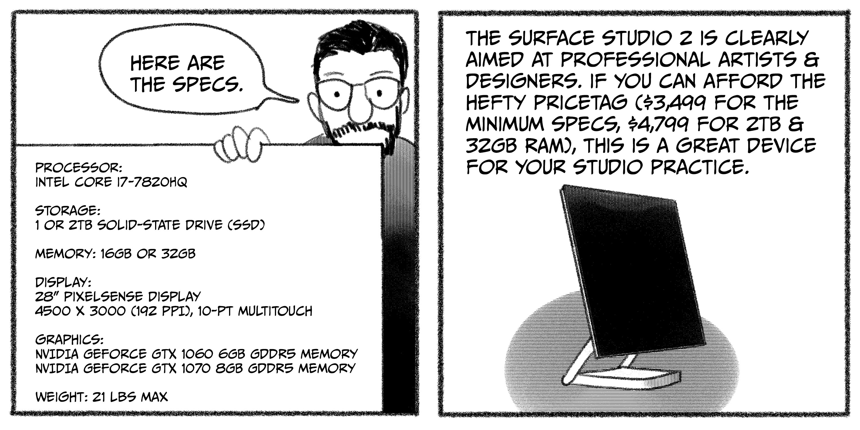 Surface Studio 2 review, panels 11 and 12