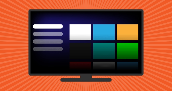 streaming tv illustration