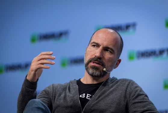 Dara Khosrowshahi onstage at TEchCrunch Disrupt
