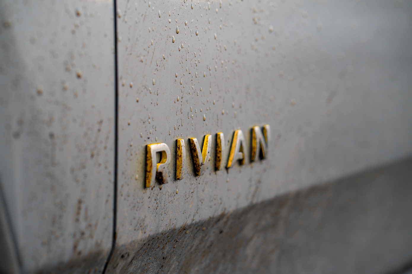 Rivian automaker badge