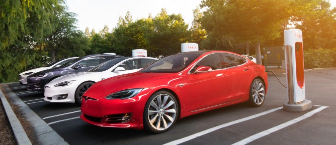 Supercharger Red Model S