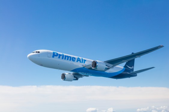 Amazon Prime Air Boeing 767 in flight