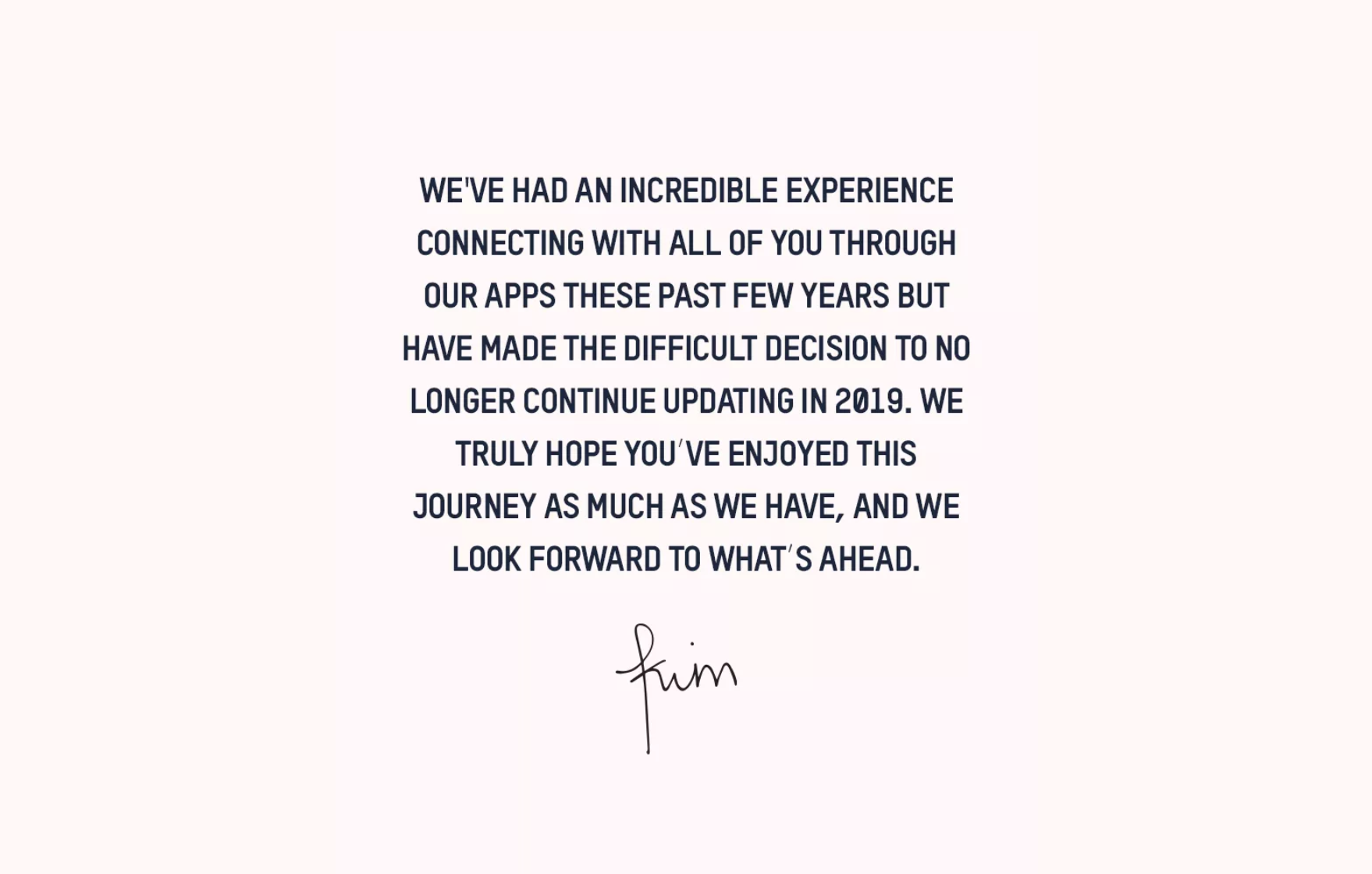 kim kardashian app statement