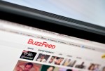 BuzzFeed logo displayed on computer screen