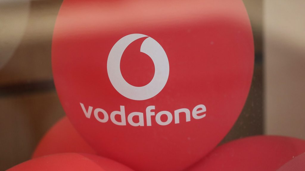 vodafone logo on a red balloon