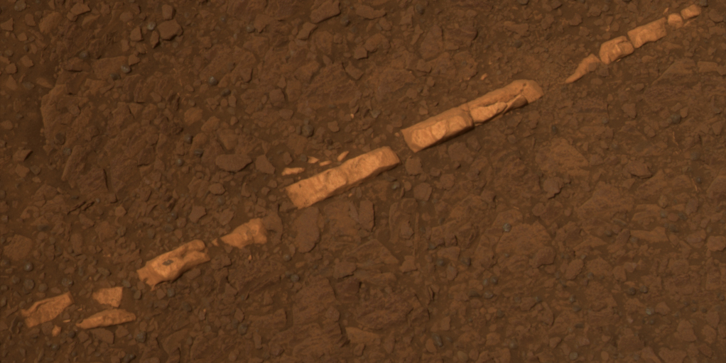 Gypsum vein is a 'slam dunk' for flowing water 