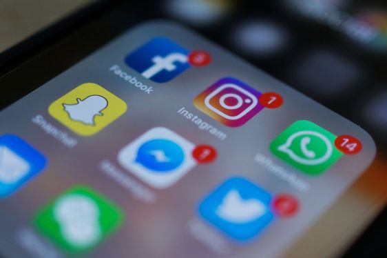 smartphone screen, icons