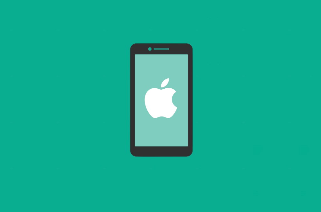iPhone security and privacy: image of iPhone with green background