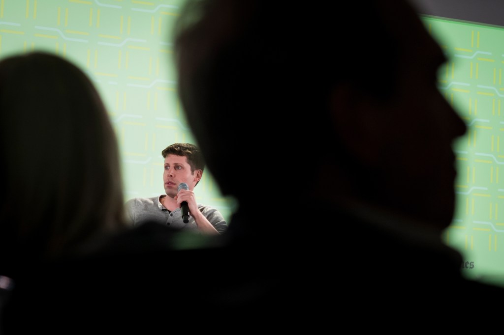Sam Altman, former CEO of OpenAI, seen a the New Work Summit