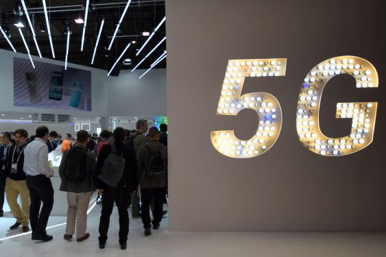 Xiaomi brand stand where 5G connectivity technology is