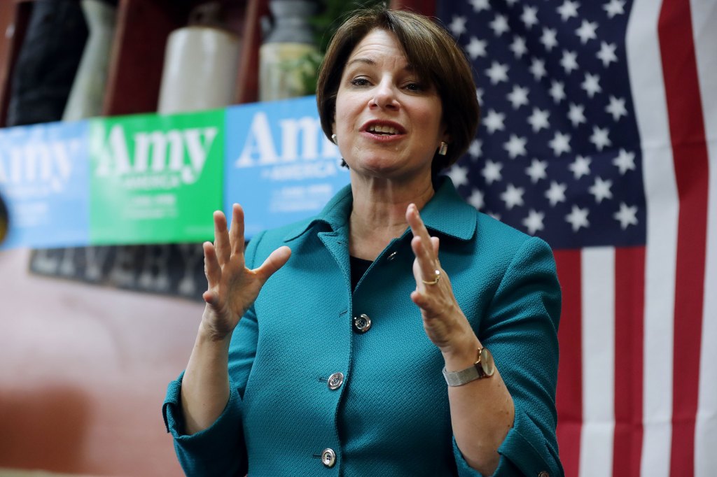 Presidential Candidate Amy Klobuchar Campaigns In Iowa