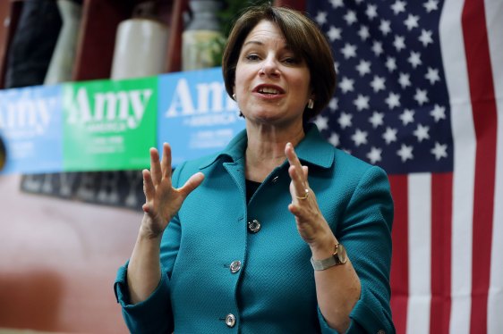 Presidential Candidate Amy Klobuchar Campaigns In Iowa