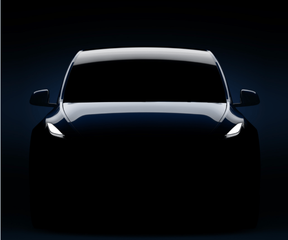 tesla model y teaser