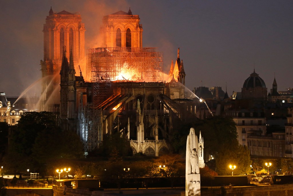 Fire Breaks Out At Iconic Notre-Dame Cathedral In Paris