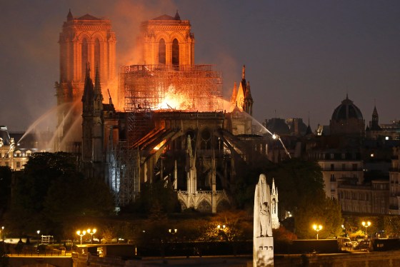 Fire Breaks Out At Iconic Notre-Dame Cathedral In Paris