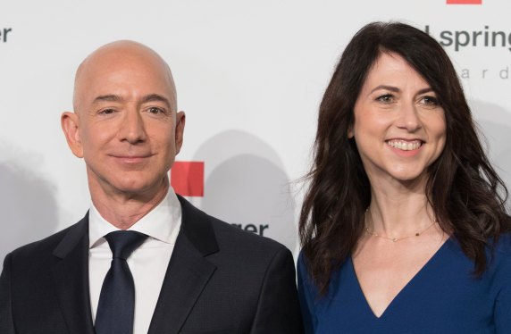 Jeff and MacKenzie Bezos
