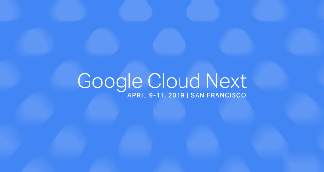 Google Cloud Next 2019 splash