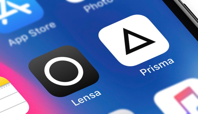 Prisma and Lensa icons