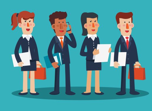 illustration of business people