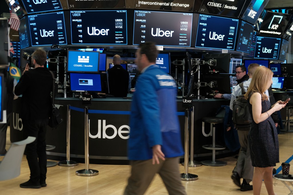 Traders on the floor of the New York Stock Exchange