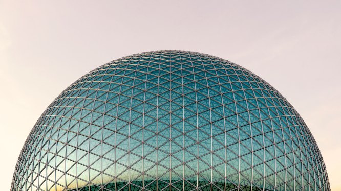 Glass dome, 3D Rendering
