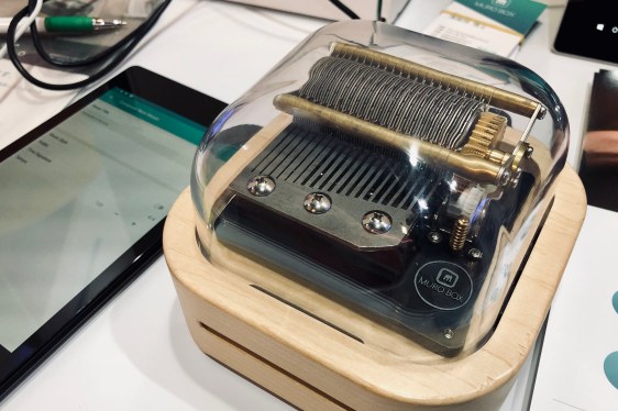 The Muro is a cylinder music box you can control with an app.