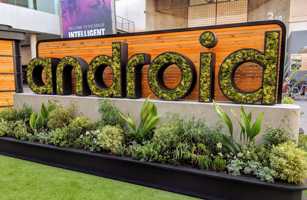 Android sign at MWC