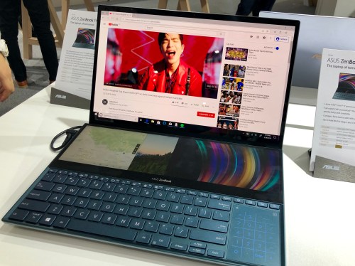ASUS' dual-screen ZenBook Pro Duo with two 4K touchscreen displays