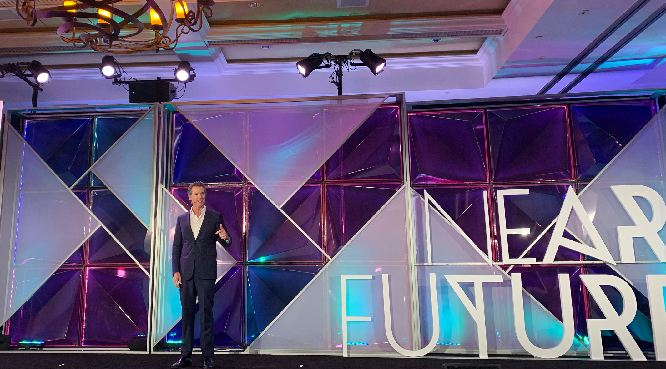 Gavin Newsom at the near future summit