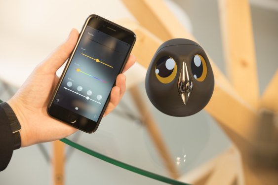 Ulo is an interactive owl-shaped security camera