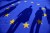 European Union flag painted on street