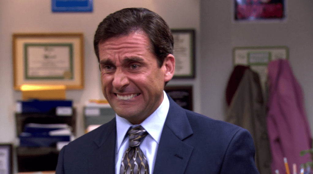 Michael grimace