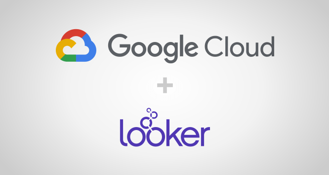logos for Google Cloud and Looker