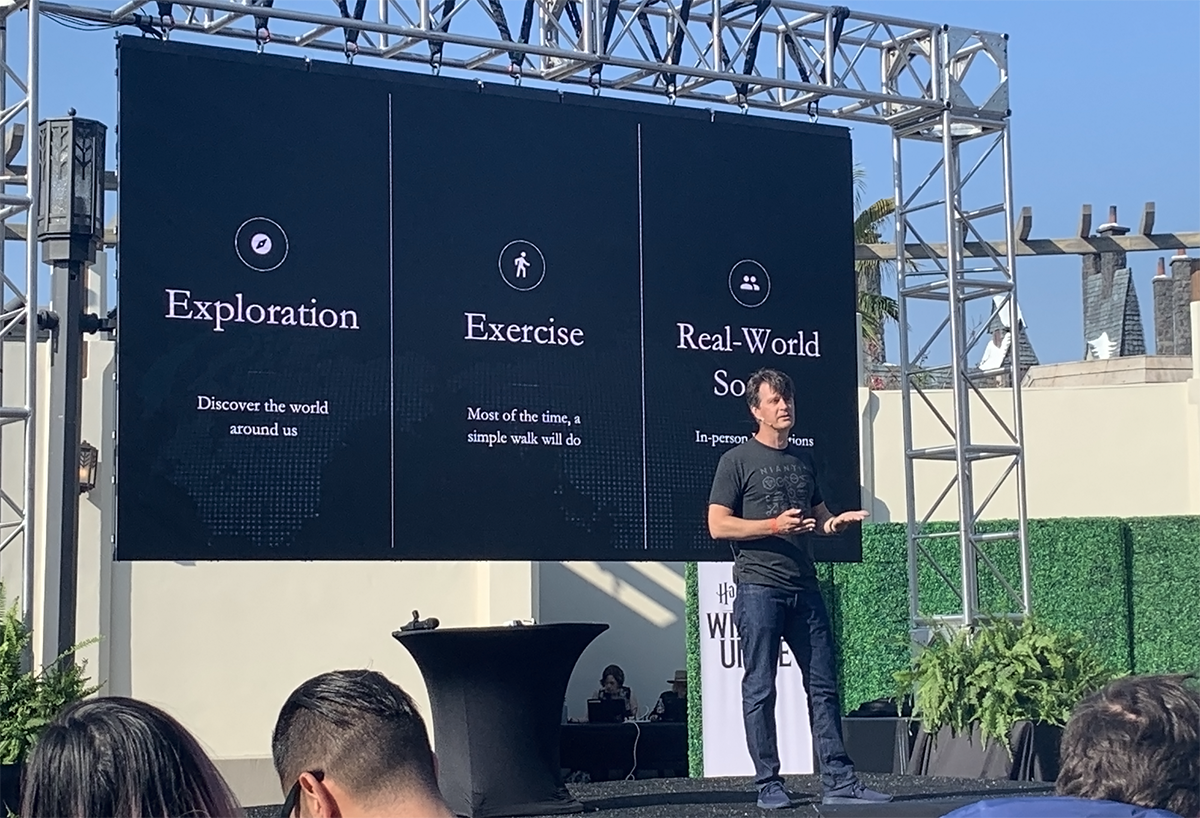 Niantic CEO John Hanke at the launch event for Harry Potter: Wizards Unite at Universal Studios on June 18th