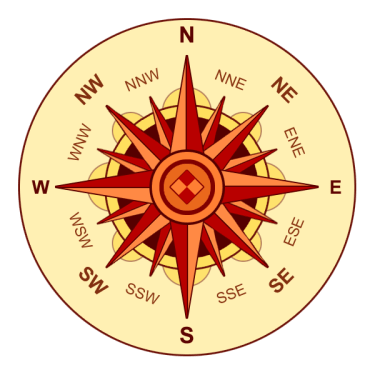 Compass rose browns 00