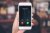smartphone held in hand