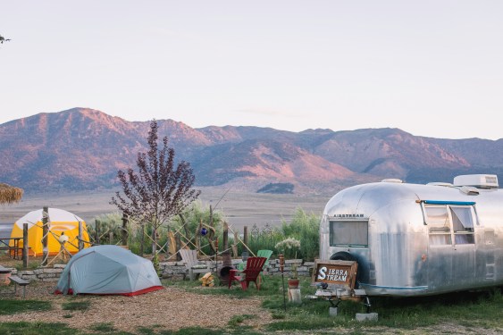 Hipcamp Sierra Stream Camper
