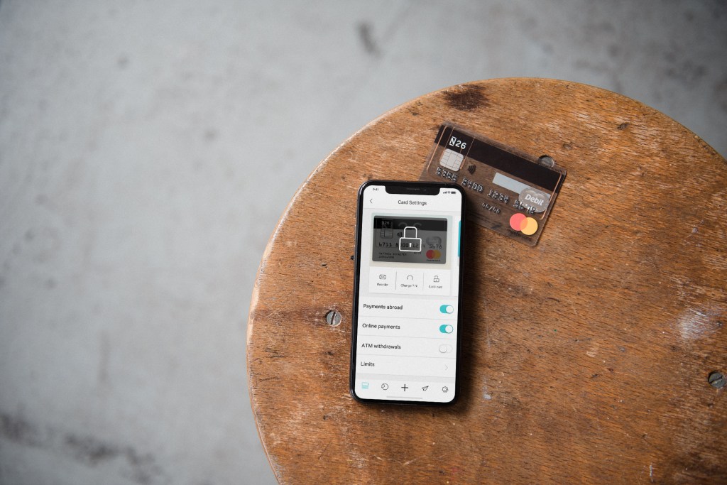N26 iPhoneX Standard Card Card Settings ENEU