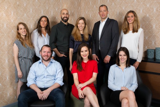 YL Ventures Team Yoav is standing 2nd from right Ofer is standing 3rd from left John is sitting on left Sharon is standing 3rd from right