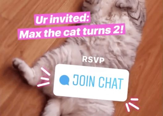 instagram chat sticker