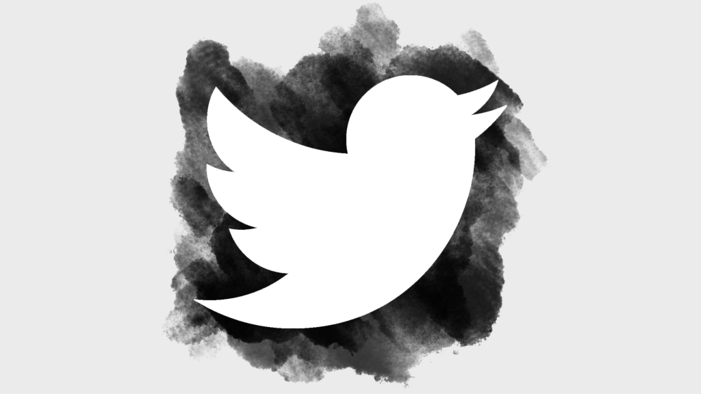 twitter logo sketch wide